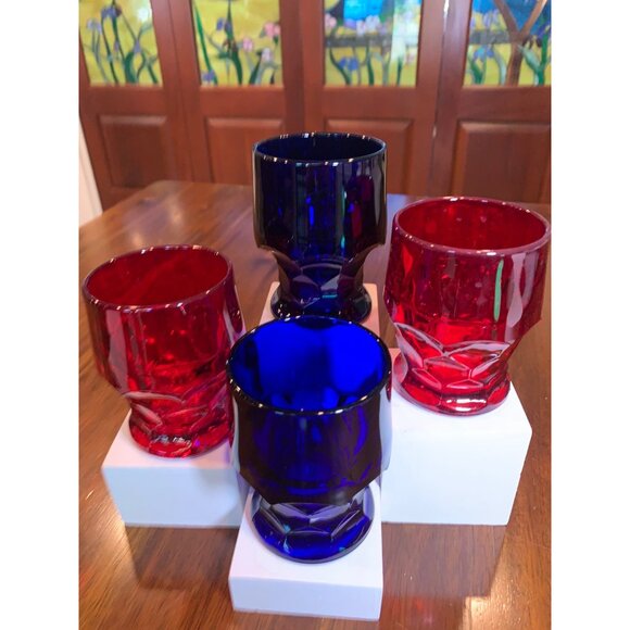 Vintage Georgian Honeycomb Lowball Scotch Glasses. - Picture 7 of 9